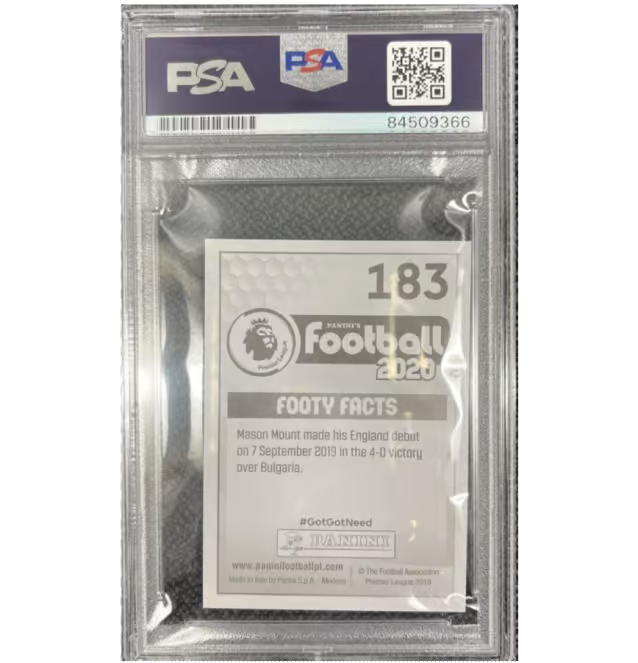 Mason Mount Signed 2020 Panini Premier League Sticker – PSA Authentic